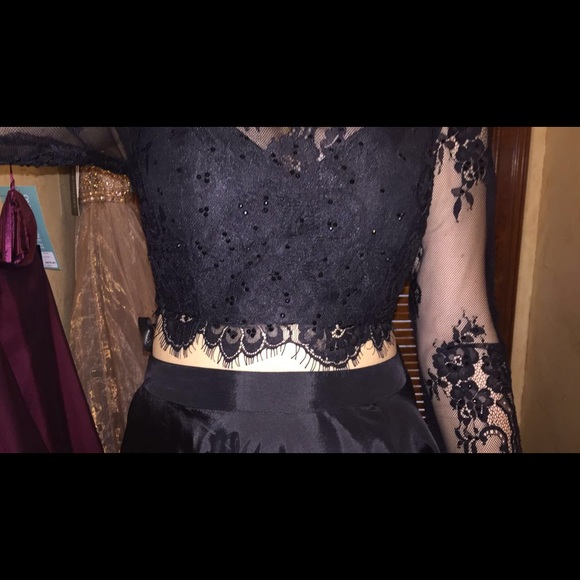 sherri hill black prom dress - Picture 3 of 5